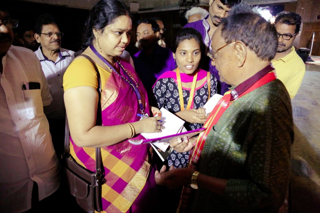 Cultural Journalist at The Dance India-2018 with Mr. Giridhar Gamang (Former CM of Odissa)
